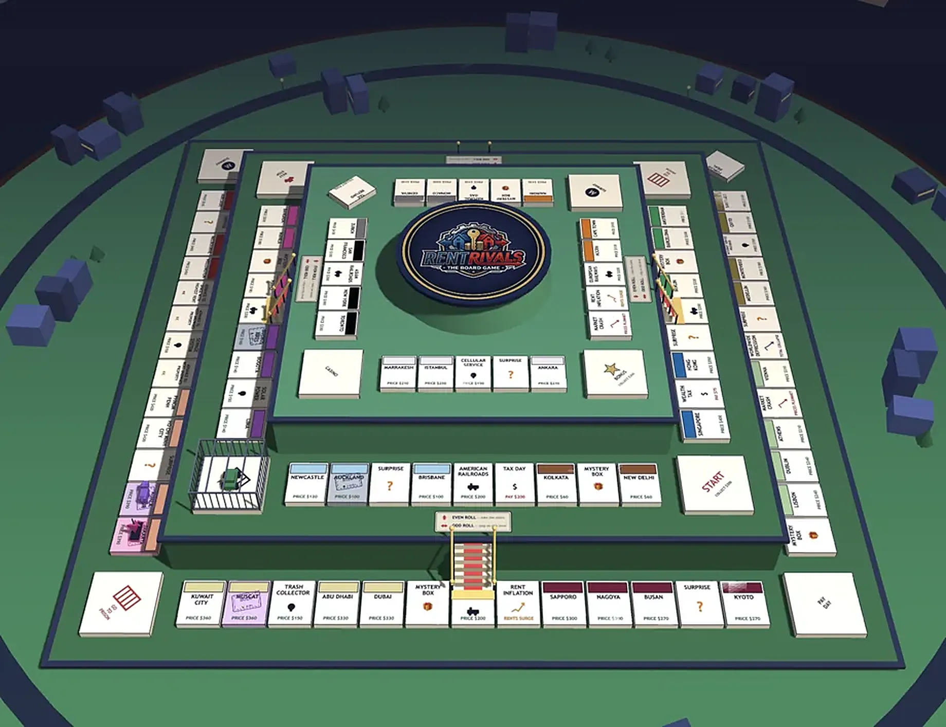 🏙️ Extreme Board — Three Track