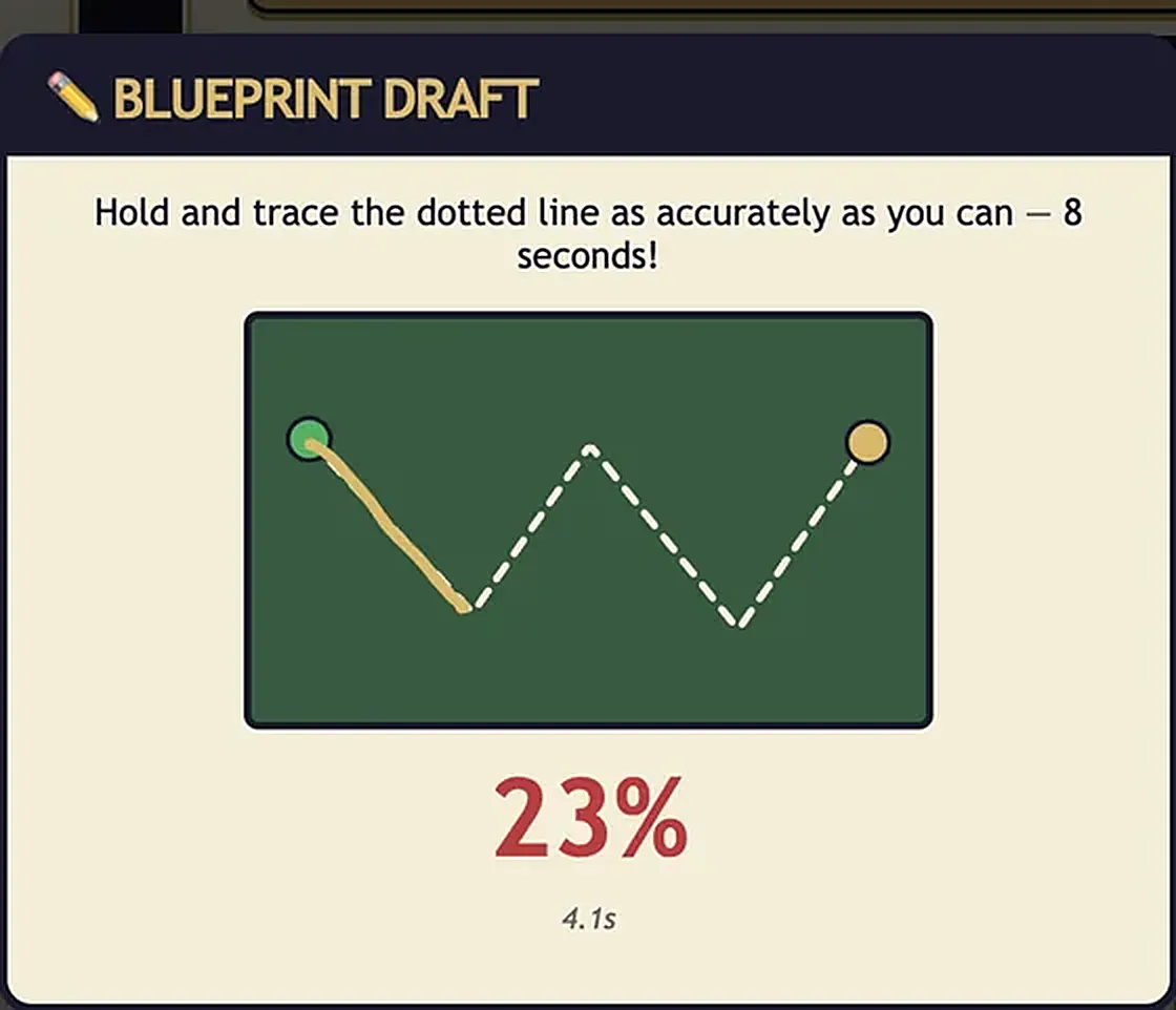 Blueprint Draft minigame in RentRivals